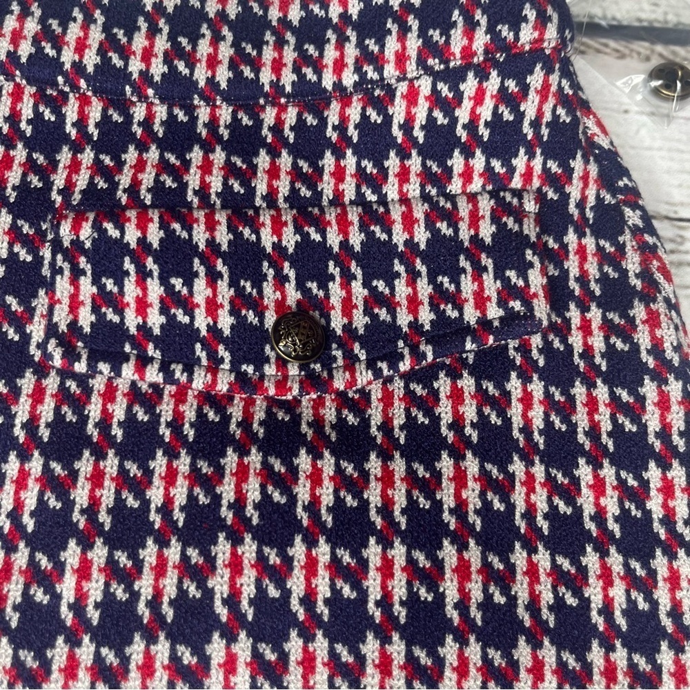 Modcloth Houndstooth Mini Skirt Size M - Picture 4 of 10